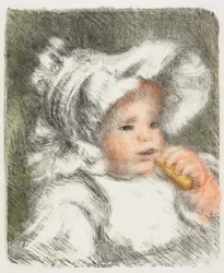 Enfant avec un biscuit, 1899